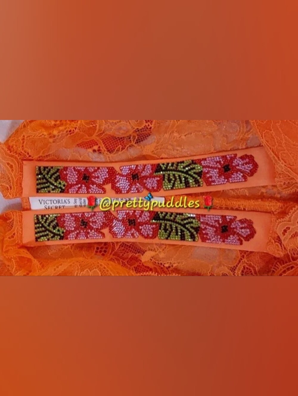 πΊ XXL VS Very Sexy Hibiscus Shine Strap Lace Brazilian Panty πΊ - Picture 3 of 15